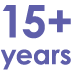 15+ years